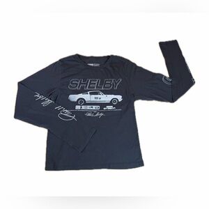 Shelby GT350 Long Sleeve Shirt Youth Black Licensed Mustang Tee